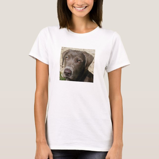Nass Labrador Head Big T-Shirt (Vorderseite)