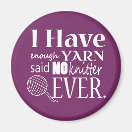 Nass nicht genug Garne/Kunsthandwerk {Dunkel} Magnet