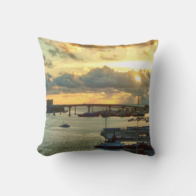 Nassau am Sonnenaufgang Kissen (Vorderseite)