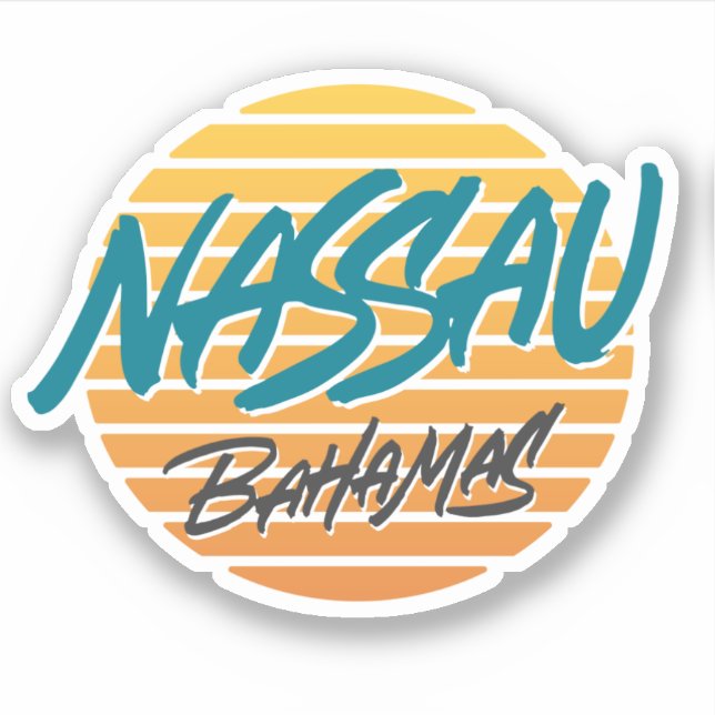 Nassau Bahamas Aufkleber (Vorderseite)