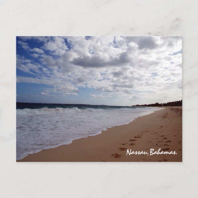Nassau, Bahamas Beach Postkarte (Vorderseite)