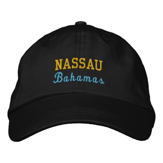 Nassau, Bahamas Casquette ajustable personnalisé (Devant)