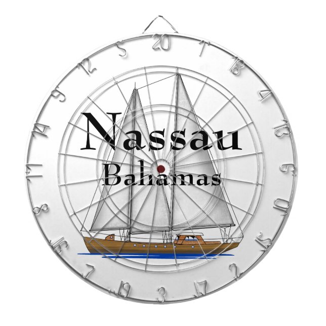 Nassau Bahamas Dartscheibe (vorne)