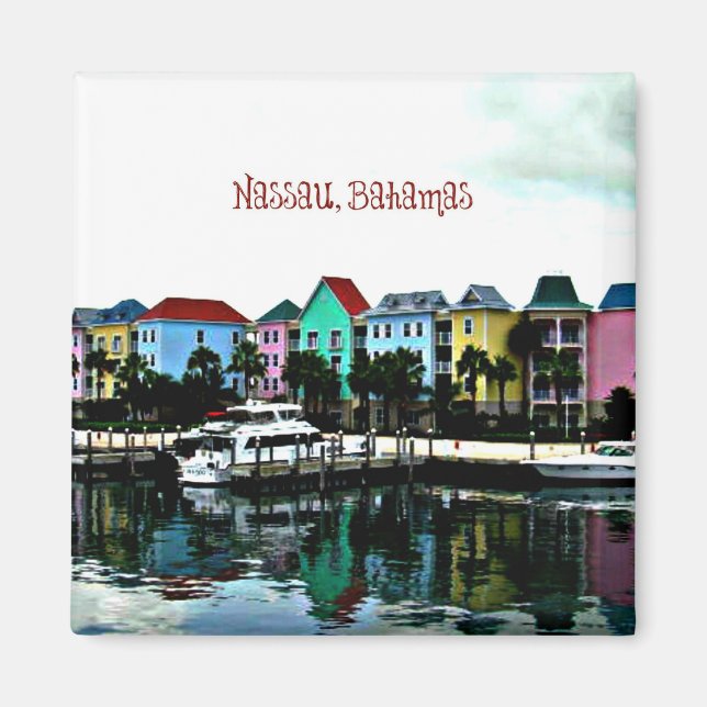 Nassau, Bahamas-Foto Magnet (Vorne)