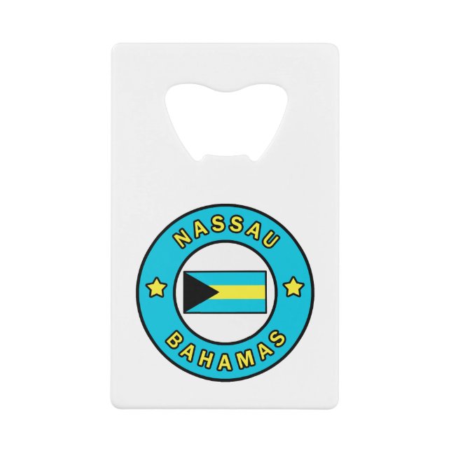 Nassau Bahamas Geldbeutel Flaschenöffner (Vorderseite)