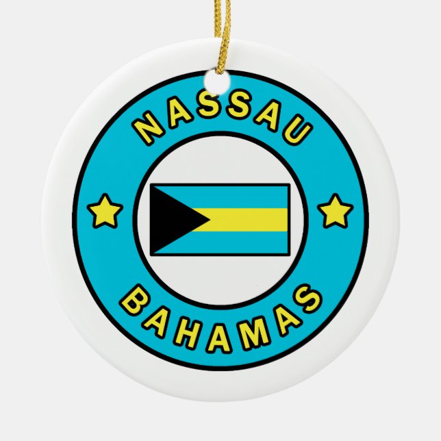Nassau Bahamas Keramik Ornament (Vorne)