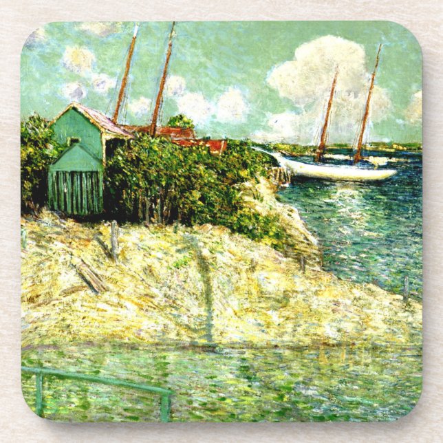 Nassau, Bahamas, Malerei von J. Alden Weir Untersetzer (Vorderseite)