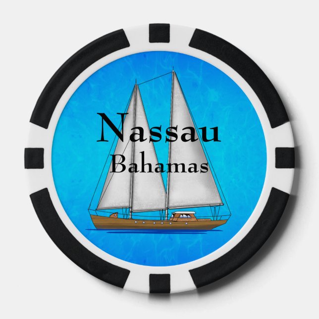 Nassau Bahamas Pokerchips (Vorderseite)