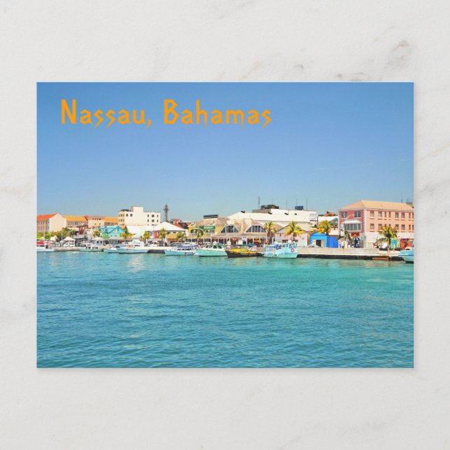 Nassau, Bahamas Postkarte (Vorderseite)