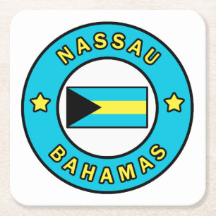Nassau Bahamas Rechteckiger Pappuntersetzer