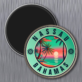 Nassau Bahamas Retro Seagull Souvenir 1950er Magnet