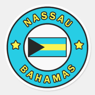 Nassau Bahamas Runder Aufkleber