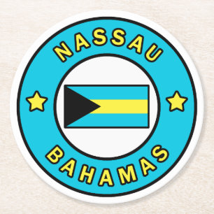 Nassau Bahamas Runder Pappuntersetzer