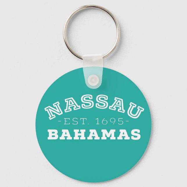 Nassau Bahamas Schlüsselanhänger (Vorderseite)