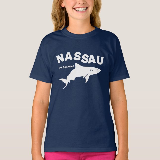 Nassau - Bahamas Shark Diving T - Shirt (Vorderseite)