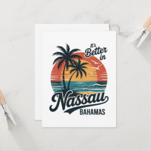 Nassau Bahamas Strand Sommer Einladung