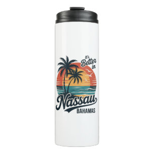 Nassau Bahamas Strand Sommer Thermosbecher