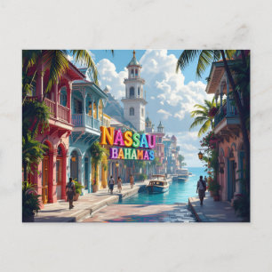 Nassau Bahamas träumend Postkarte