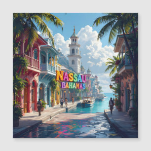 Nassau Bahamas Träumender Magnet
