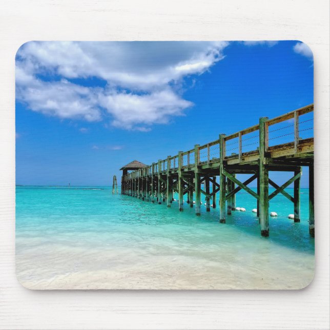Nassau Bahamas Wooden Pier Mousepad (Vorne)