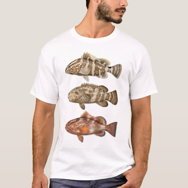 Nassau, Goliath und Red Grouper T - Shirt (Vorderseite)