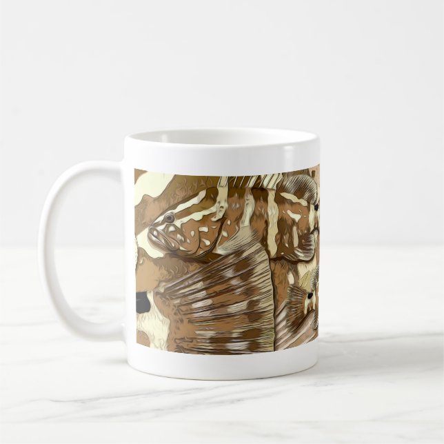 Nassau Grouper Graphic Kaffeetasse (Links)