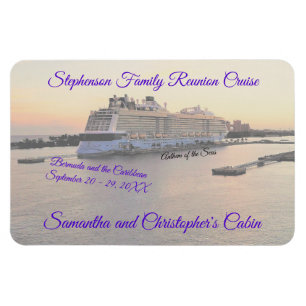Nassau Hafen Kreuzfahrtschiff Stateroom Door Marke Magnet