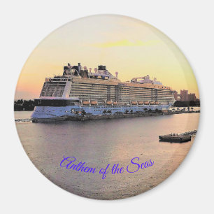 Nassau-Hafen-Tagesanbruch mit Kreuzschiff Magnet