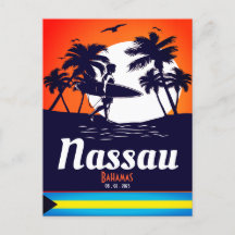 Nassau Palm Tree Bahamas Vintag Souvenirs