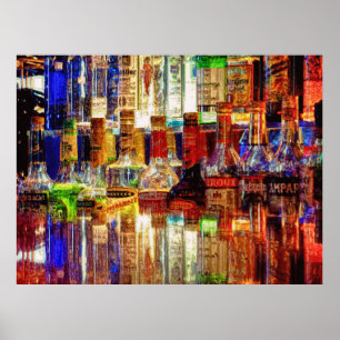 Nasse Bar Abstract Poster