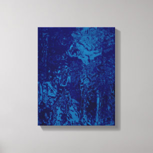 Nasse Blume - überzogene Canvas Leinwanddruck