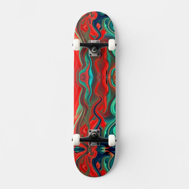 Nasse Farben Skateboard (Vorderseite)