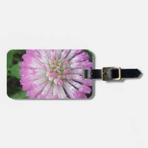 Nasse rosa Kleeblüte Gepäckanhänger