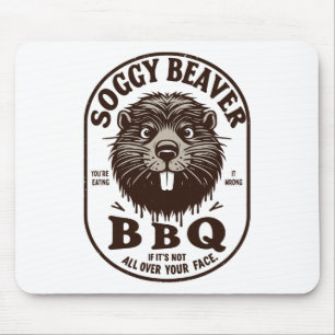 Nasser Biber Byrbecue Bbq Schmutziger Lustiger Hum Mousepad