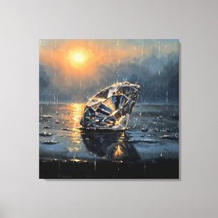 Nasser Diamant - Impressionismus-Stil melancholisc Leinwanddruck