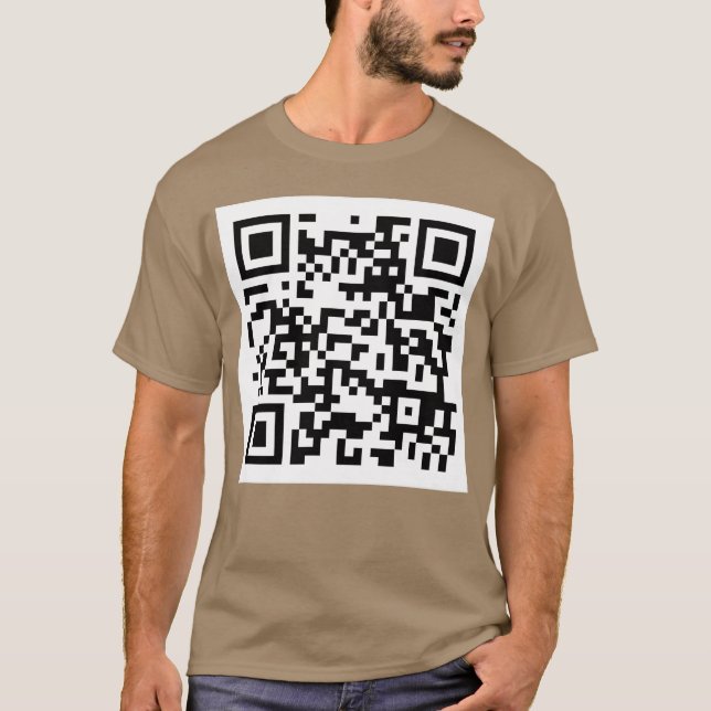 Nasser Furz QR-Code-Witz-Meme T-Shirt (Vorderseite)