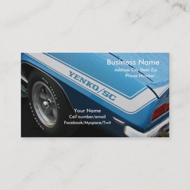 Nasses Yenko Visitenkarte (Vorderseite)