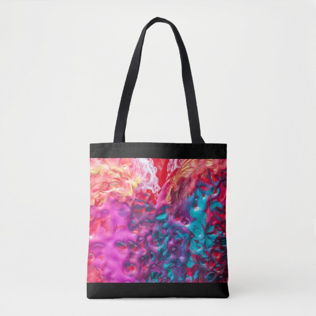 Nassfarbene abstrakte Kunstpalette Moderne Tasche (Vorderseite)