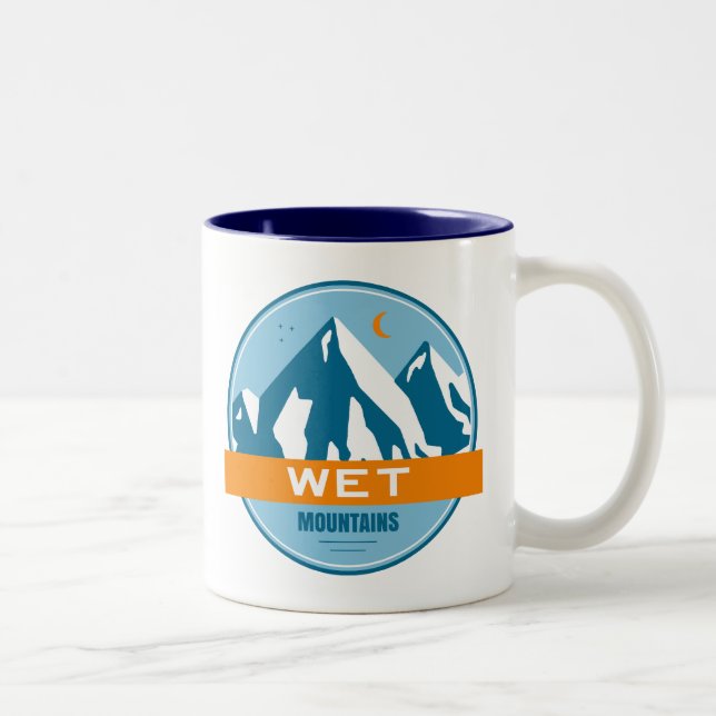 Nassgebirge Colorado Zweifarbige Tasse (Rechts)