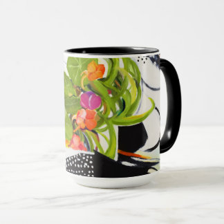 Nasturtien auf einem Platter Tasse