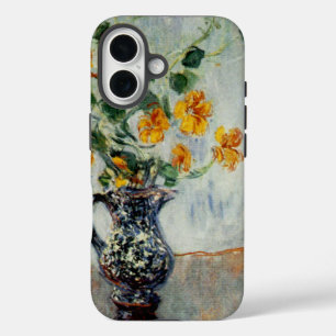 Nasturtien in einer blauen Vase von Monet title_seo2