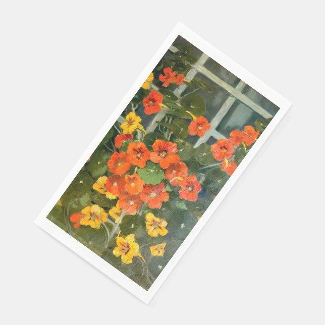 Nasturtium Guest Towel Napkin Serviette (Ecke)