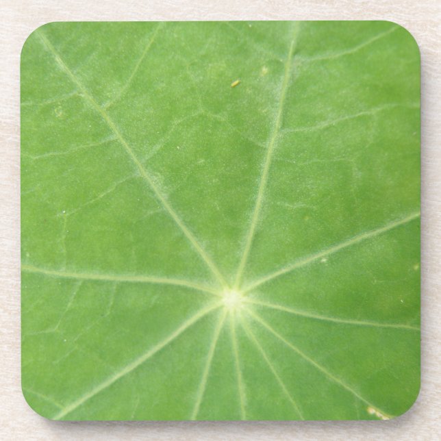Nasturtium Leaf Cork Untersetzer (Vorderseite)