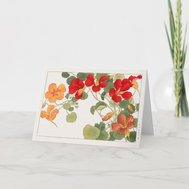 Nasturtium von Tanigami Konan Karte (Vorderseite)