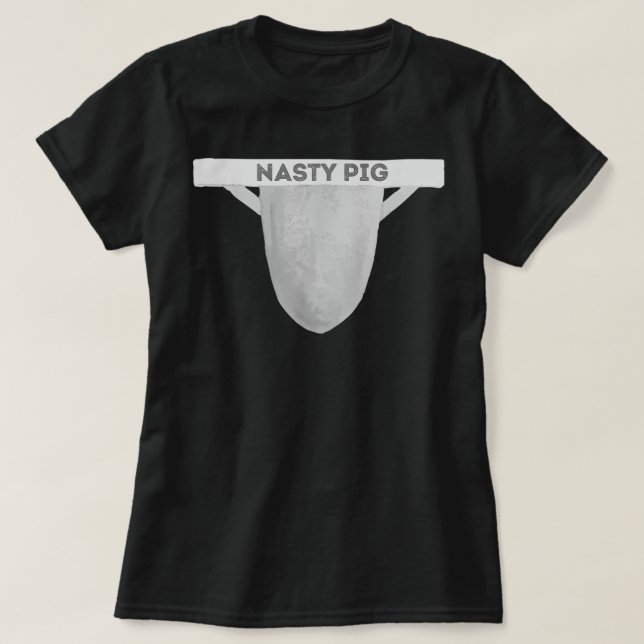 Nasty Pig Jock Strap Men Gay Pride Awareness LGBTQ T-Shirt (Design vorne)