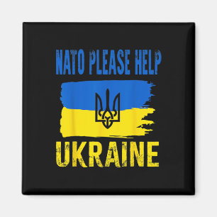 Nat0 Bitte Hilf Der Ukraine Ukrainische Flagge Unt Magnet