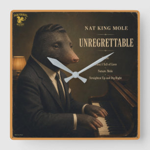 Nat King Mole Album: eine Parodie Quadratische Wanduhr