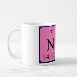 Nat tasse de nom de table périodique