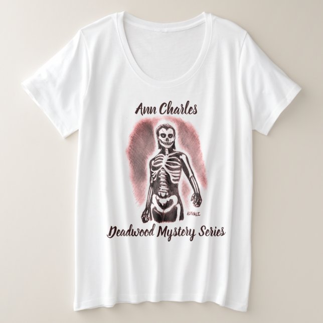 Natalie als Skelett, Ballast-Geheimnis-Reihe Große Größe T-Shirt (Design vorne)