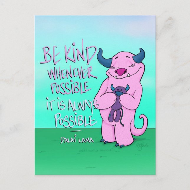 Natalie das Monster, Postkarte (Vorderseite)